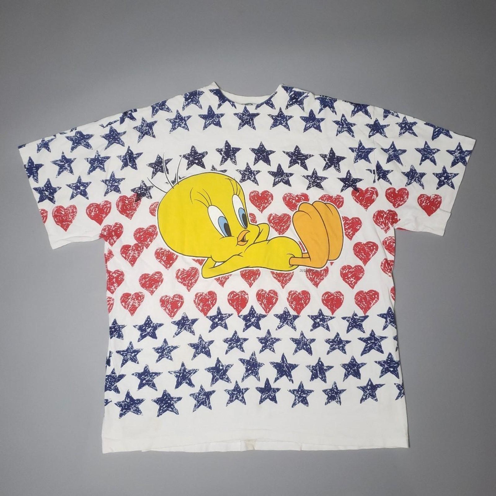 Vintage Vintage 90s Tweety Bird screen printed tee Womens 2XL Size XXL / US 16-18 / IT 52-54 - 1 Thumbnail