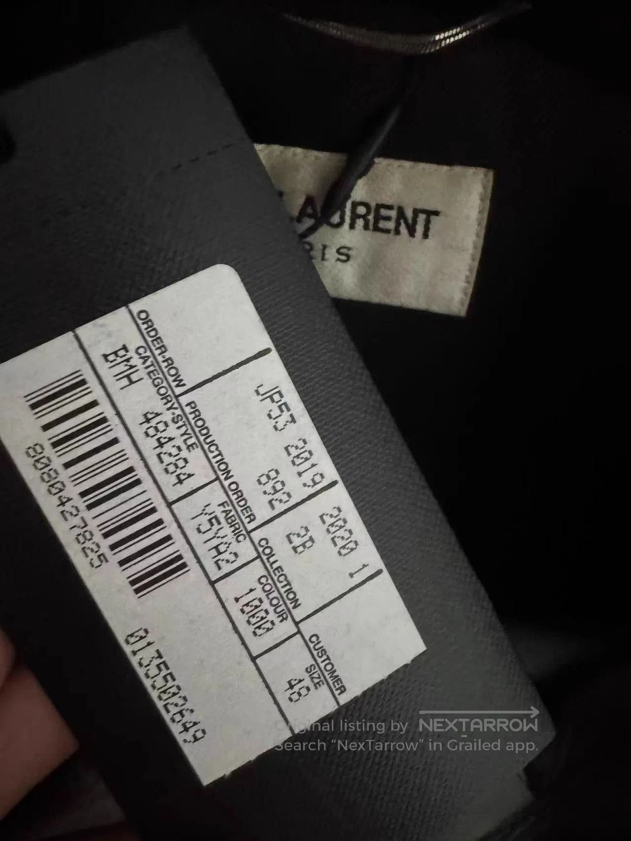 Saint Laurent Paris Black Leather Biker Jacket, Size M. Size US M / EU 48-50 / 2 - 3 Thumbnail