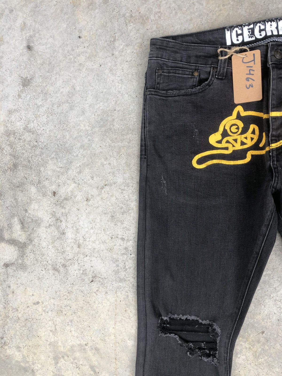 Icecream Icecream Running Dog Logo Distressed Jeans Size US 34 / EU 50 - 4 Thumbnail