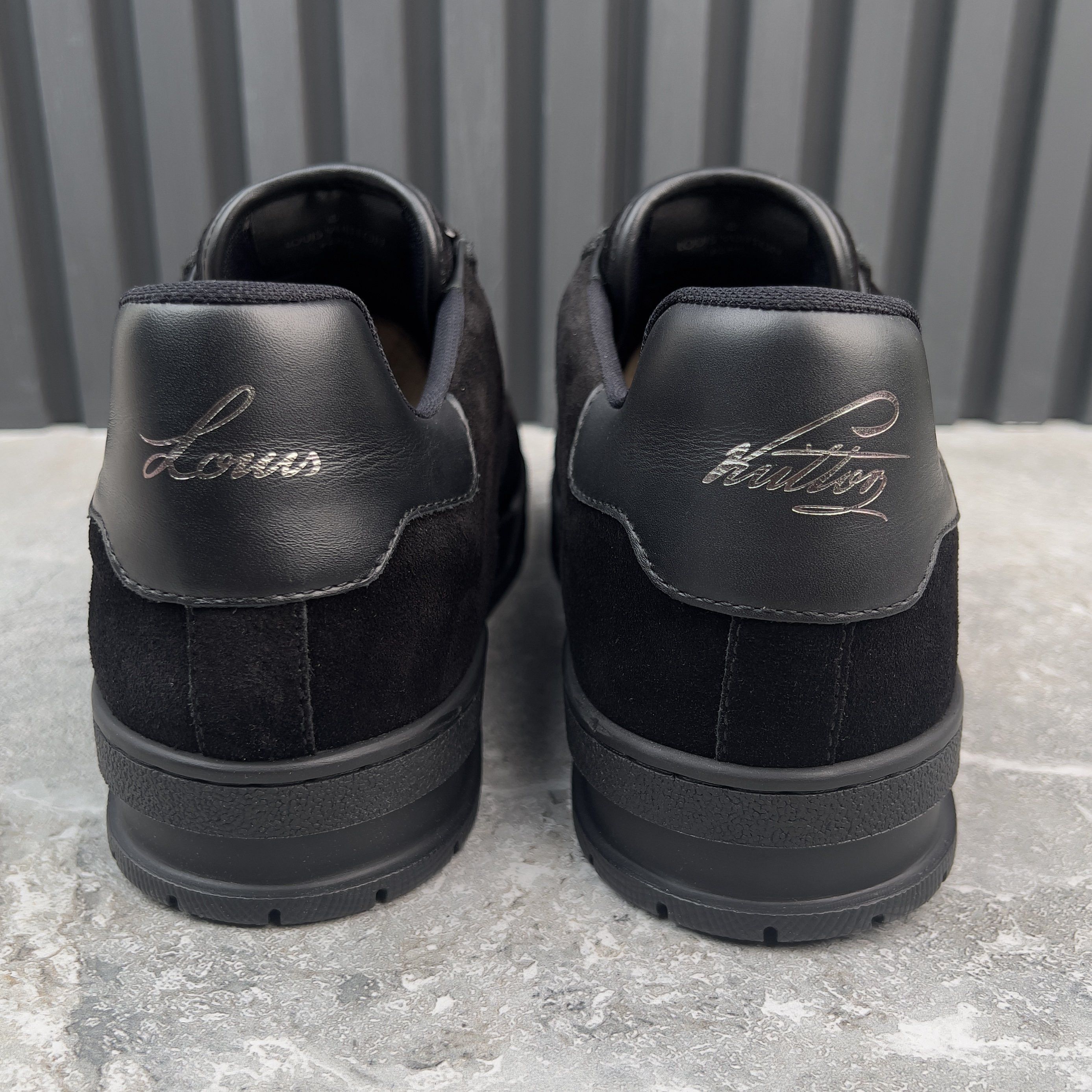 Louis Vuitton LV Trainer Sneakers Monogram Black Suede Size US 9 / EU 42 - 7 Thumbnail