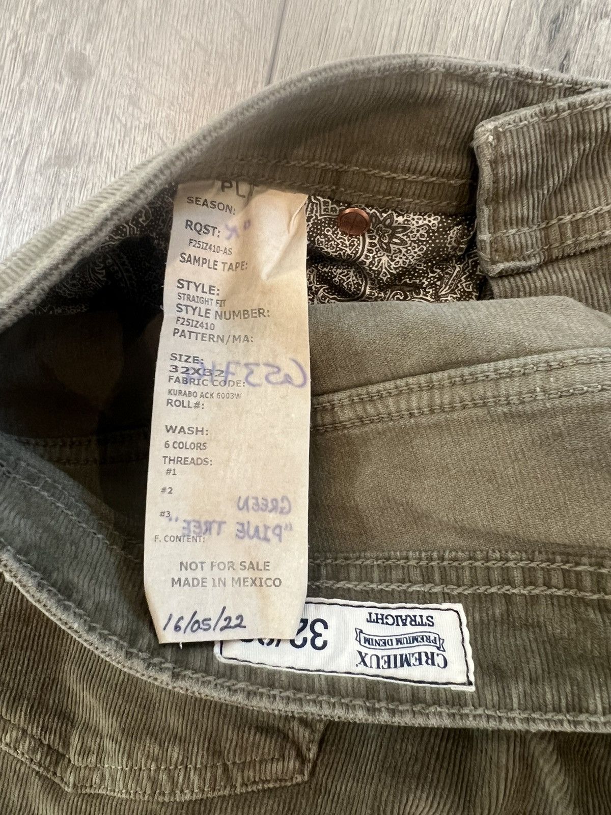Cremieux × Vintage Cremieux Sample Corduroy Pants Size US 32 / EU 48 - 4 Thumbnail