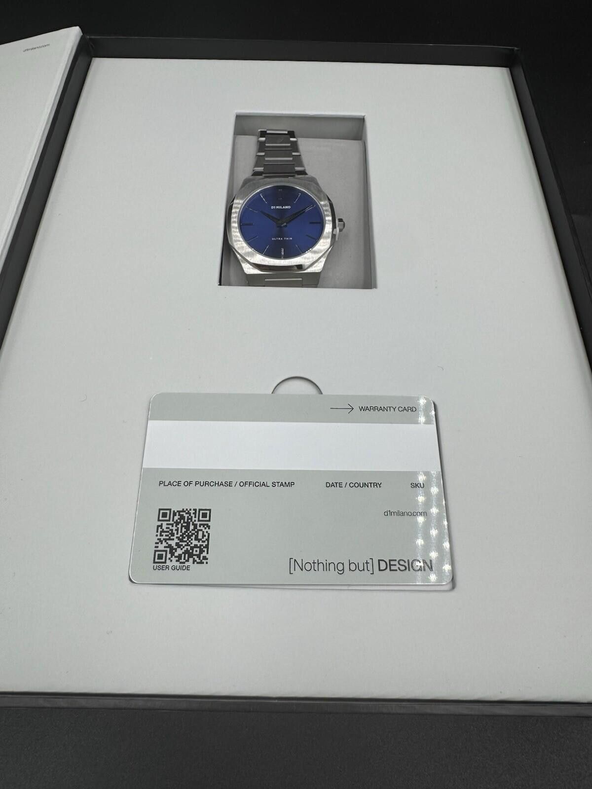 Other D1 Milano Ocean Blue Ultra Thin Silver Bracelet Watch 38mm B Size ONE SIZE - 7 Thumbnail