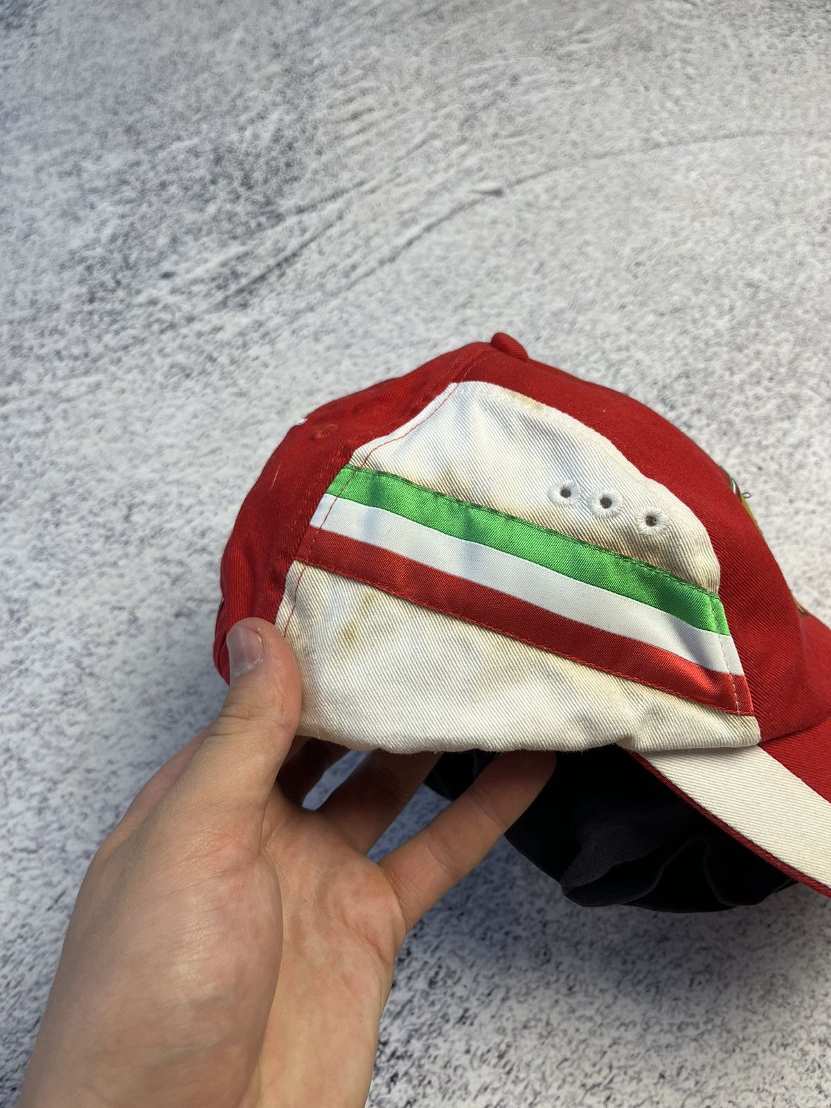 Ferrari Vintage Puma Ferrari Distressed Cap Y2K Size ONE SIZE - 7 Thumbnail
