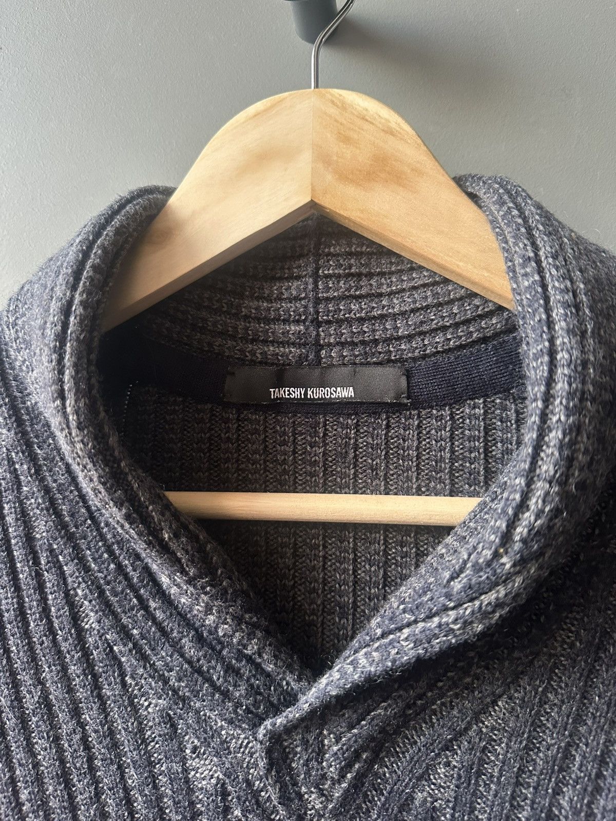 Takeshy Kurosawa Takeshy Kurosawa Gray Knit Sweater Size L / US 10 / IT 46 - 3 Thumbnail