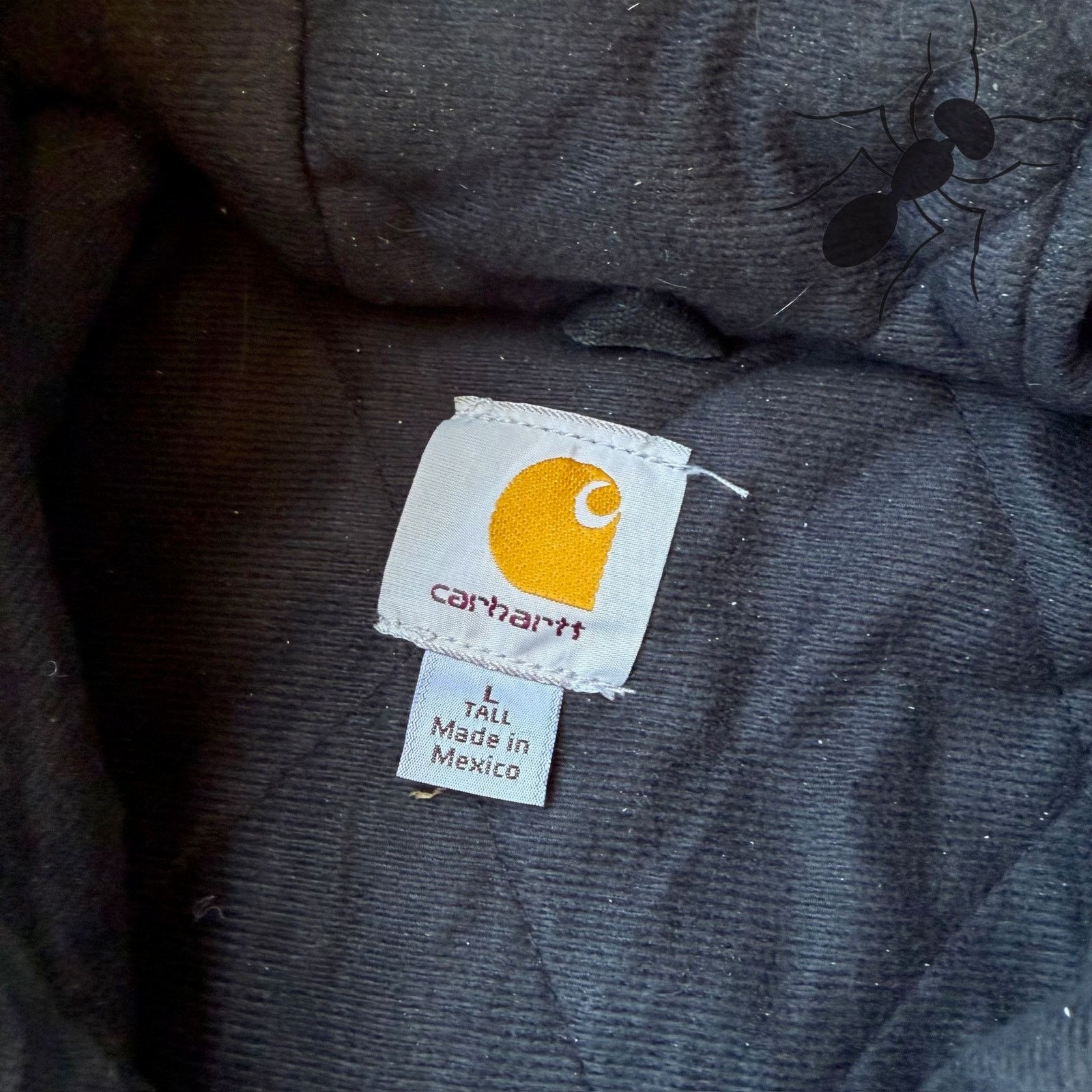 Carhartt × Vintage Carhartt J130 BLK black hooded work wear jacket Size US L / EU 52-54 / 3 - 9 Thumbnail