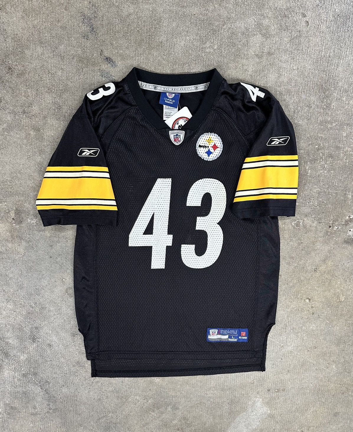 NFL × Reebok × Vintage Crazy Y2K Reebok Pittsburg Steelers Polamalu Jersey Size S / US 4 / IT 40 - 1 Thumbnail