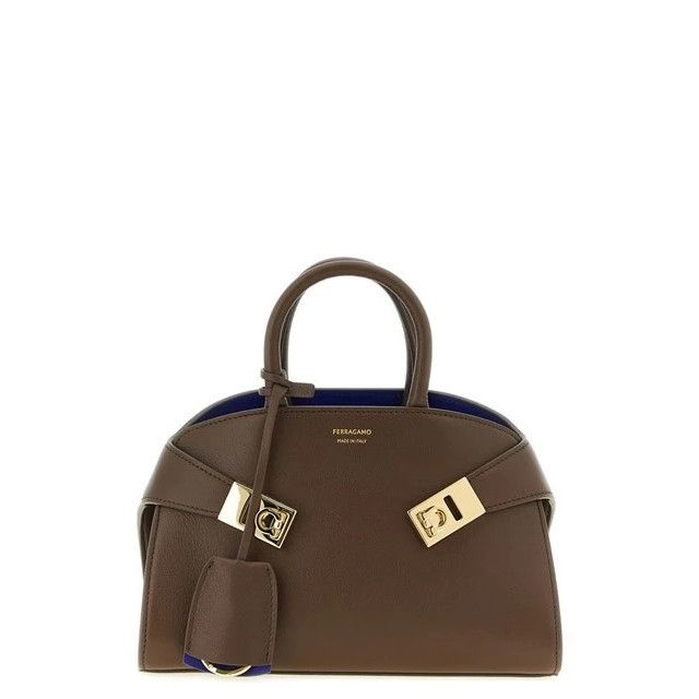 Salvatore Ferragamo FERRAGAMO Hug XS Clay Lapis Top Handle Bag New & Authentic Size ONE SIZE - 1 Thumbnail