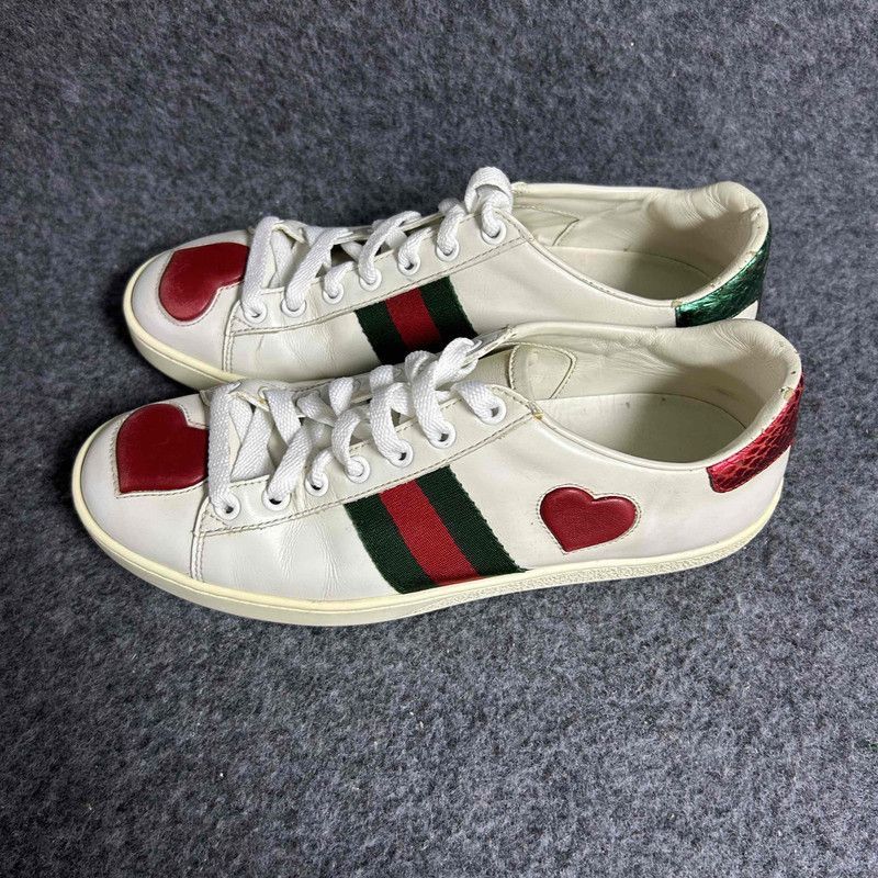 Gucci Gucci Ace White Fashion Sneakers for Women - Size US 6.5 / IT 36.5 - 1 Thumbnail