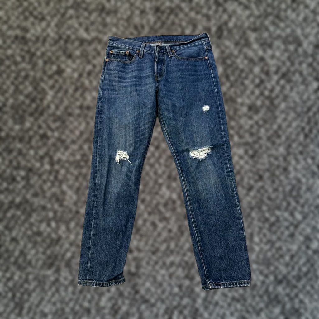 Levi's Levi's 501 Jeans Women's 28x28 Blue Denim Button Fly Tapered Regular Rise 5-Pocket USA Pattern Smoke Blue (Note: If including "USA" as theme) Size 28" / US 6 / IT 42 - 1 Thumbnail