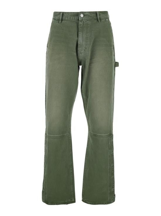 Purple Brand PURPLE BRAND Men Straight Pants M5005CTMI225 Green Size US 30 / EU 46 - 1 Thumbnail