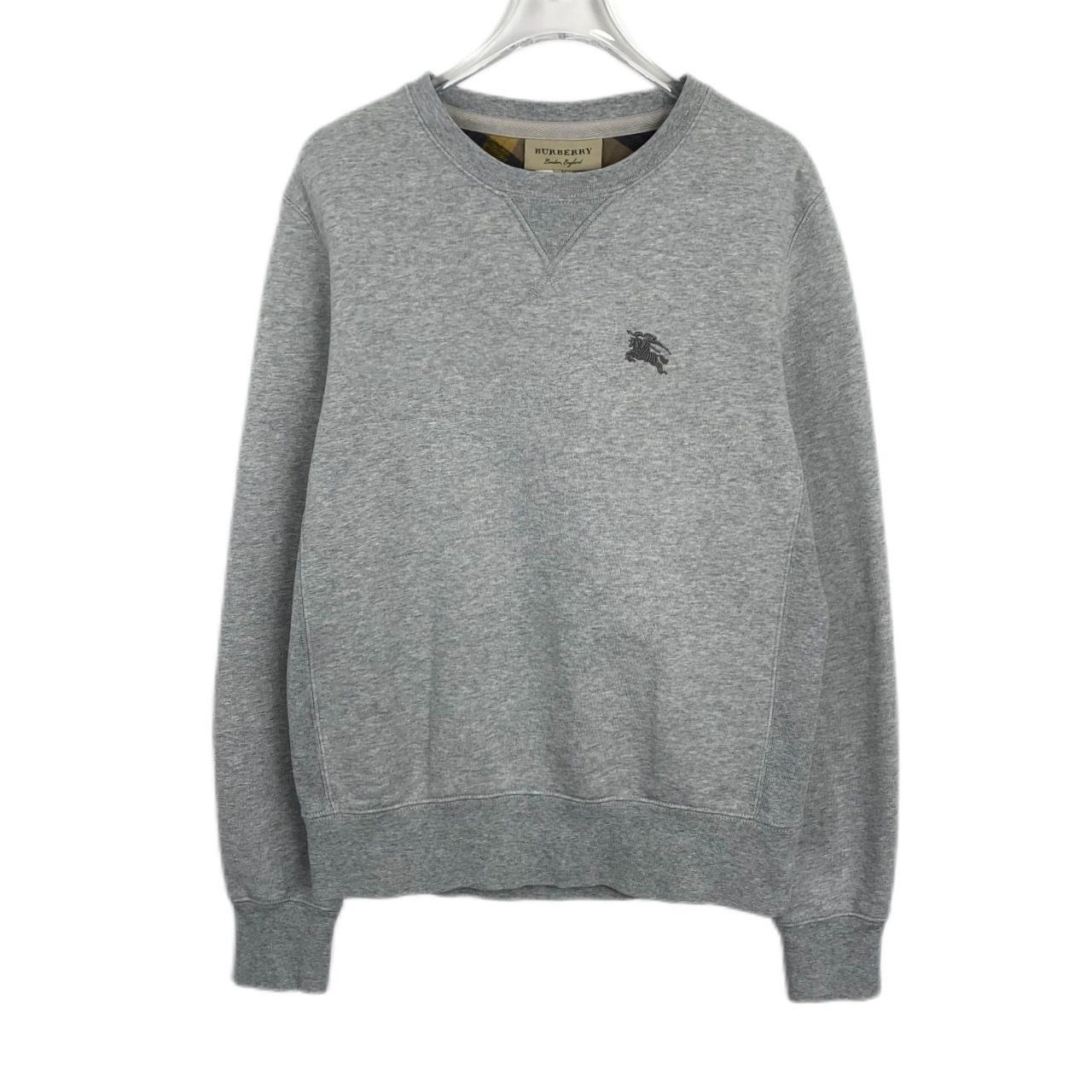 Burberry Burberry Grey Embroidered Warhorse Crewneck Sweatshirt XS Co Size XS / US 0-2 / IT 36-38 - 1 Thumbnail