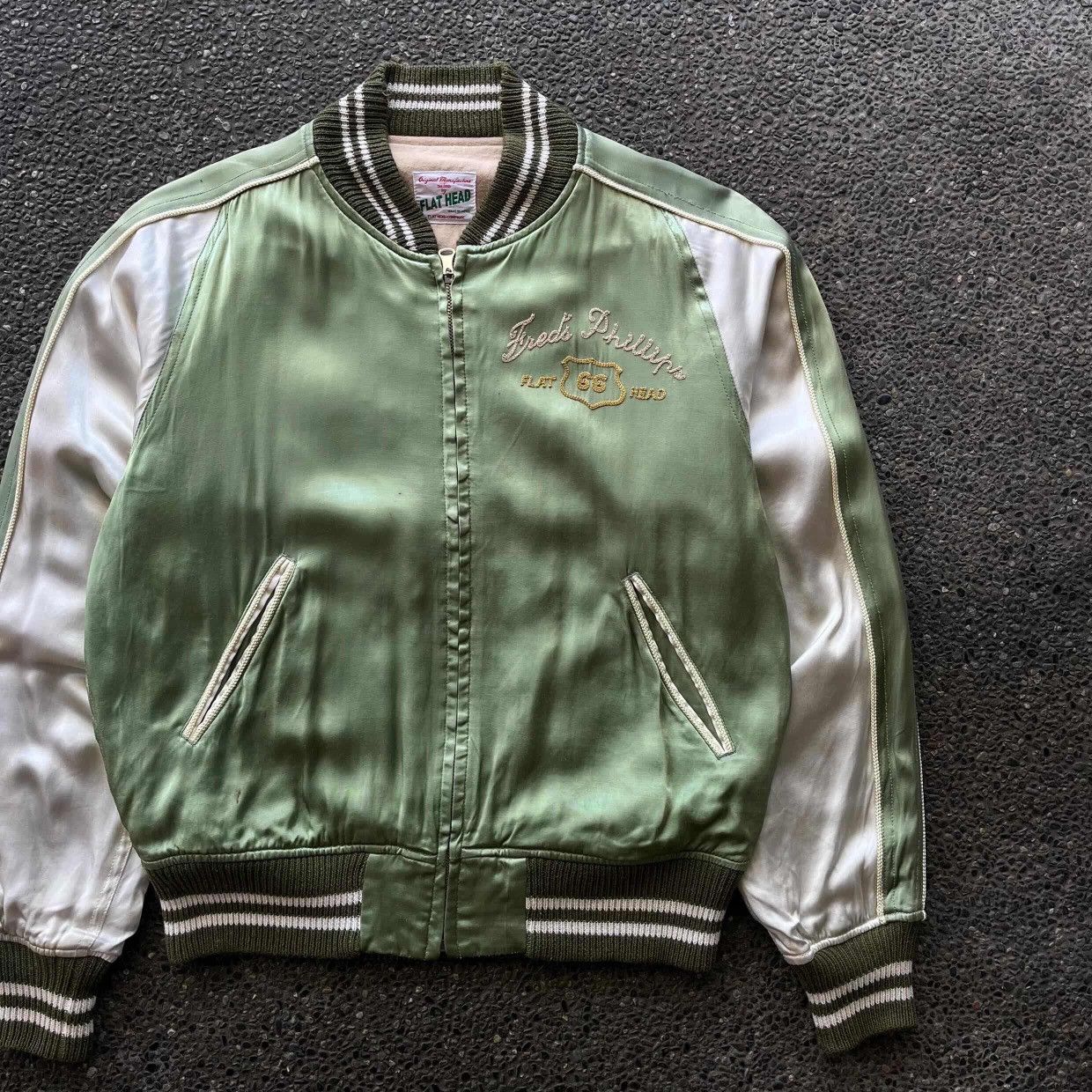 The Flat Head The Flat Head Co. Freds Phillips Chainstitch Souvenir Jacket Size US M / EU 48-50 / 2 - 6 Thumbnail