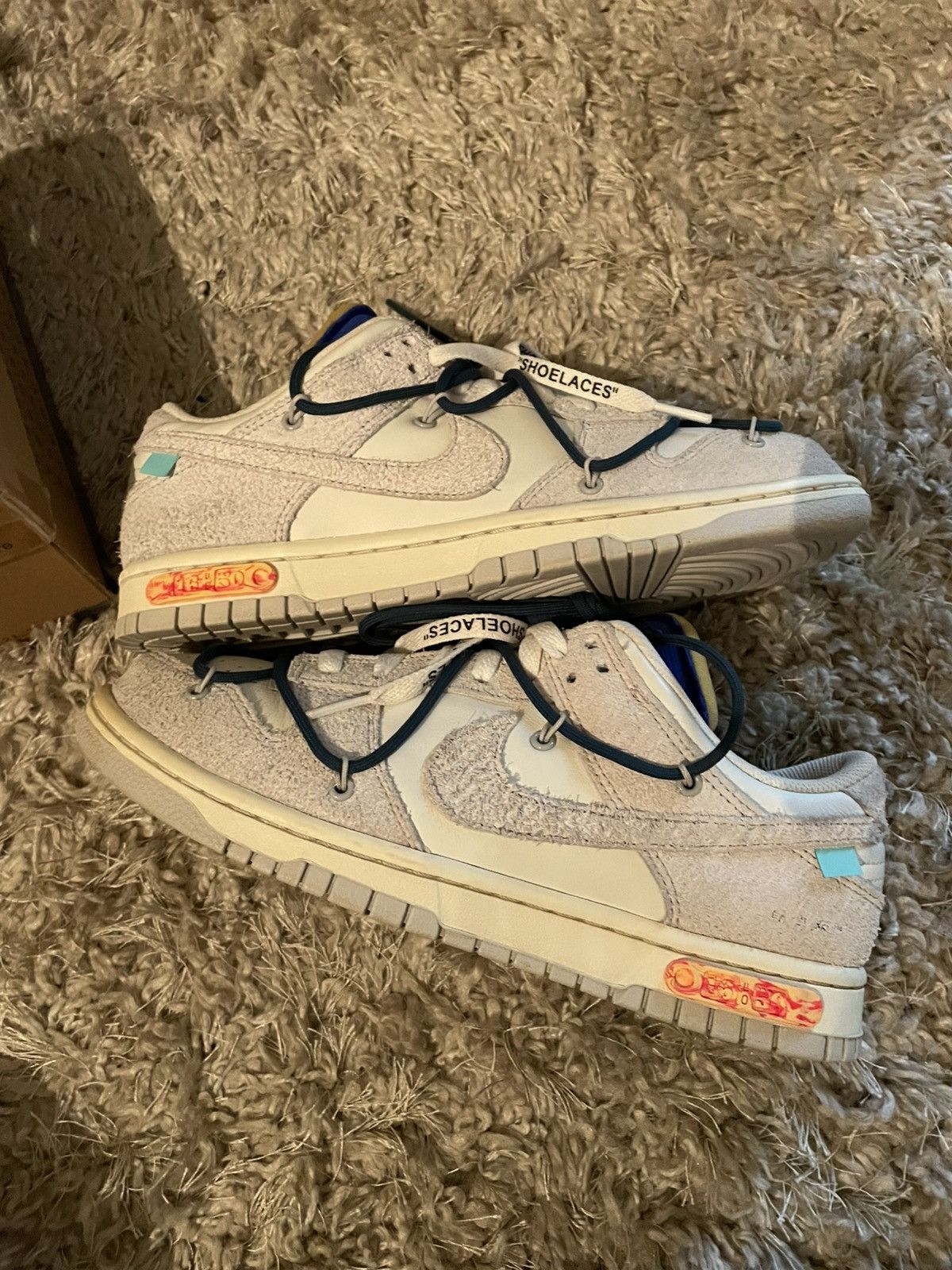Nike × Off-White OFF WHITE x Nike Dunk Low Lot 16 Size US 8.5 / EU 41-42 - 2 Thumbnail