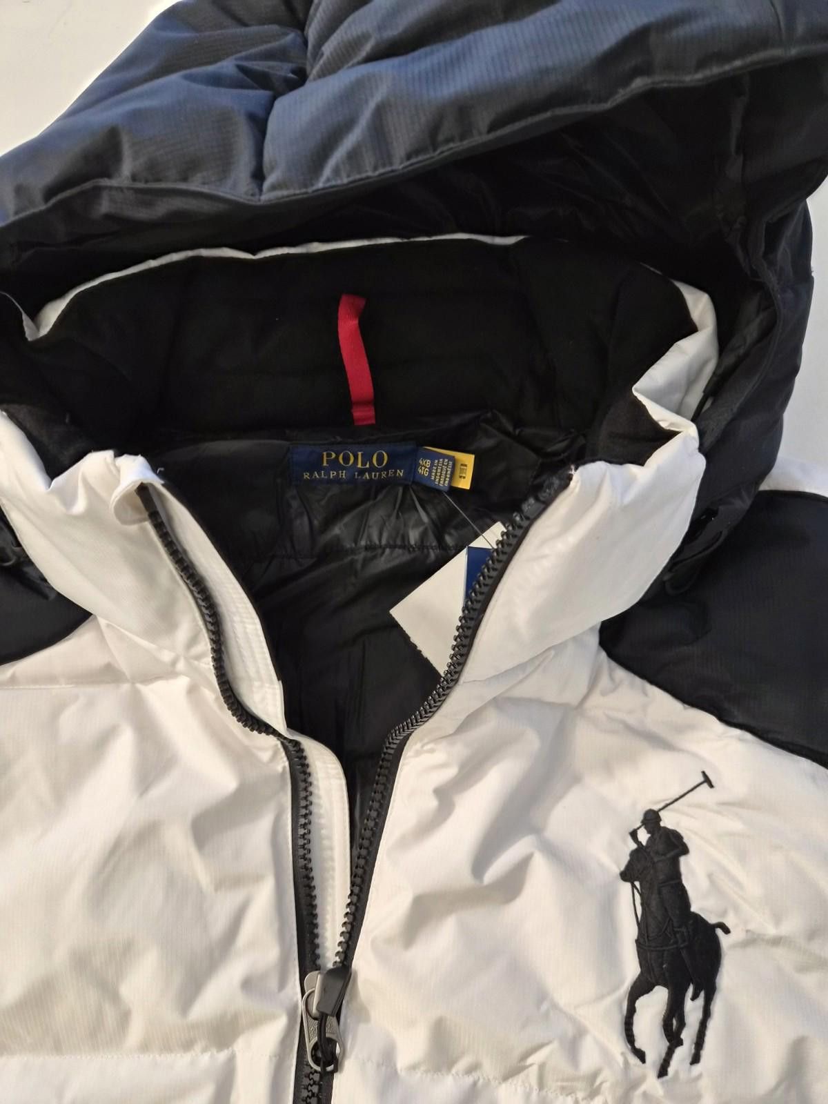 Polo Ralph Lauren POLO RALPH LAUREN Men’s Big Pony Down Jacket White Black 4XB Size US XXL / EU 58 / 5 - 3 Thumbnail