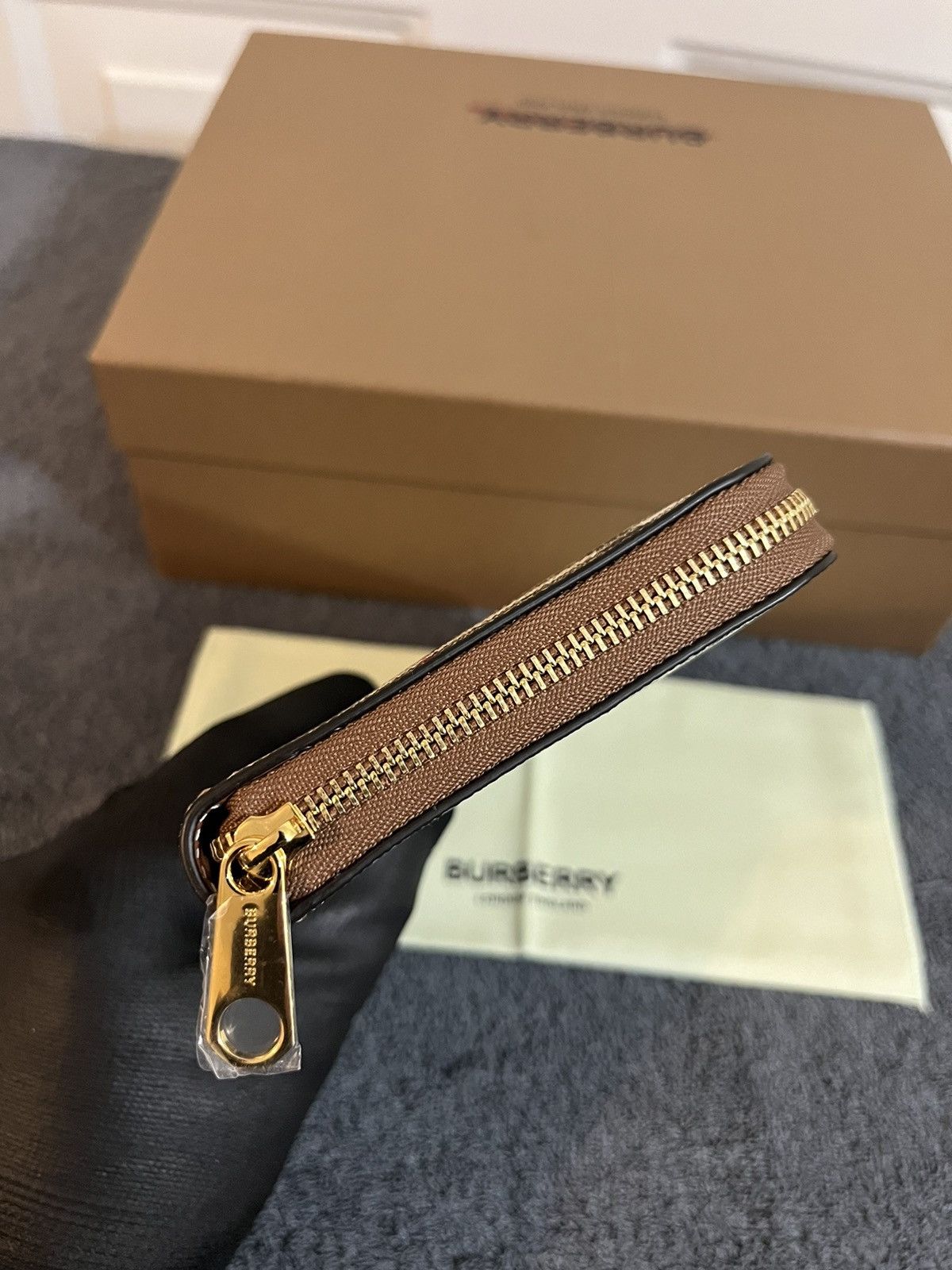 Burberry Burberry Check Zip Wallet Size ONE SIZE - 7 Thumbnail