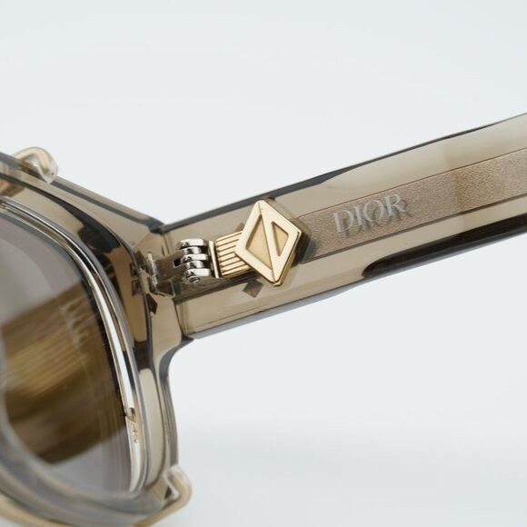 Dior Dior CD DIAMONDO S10I 64BB Eyeglasses Brown 53mm Square Size ONE SIZE - 4 Thumbnail