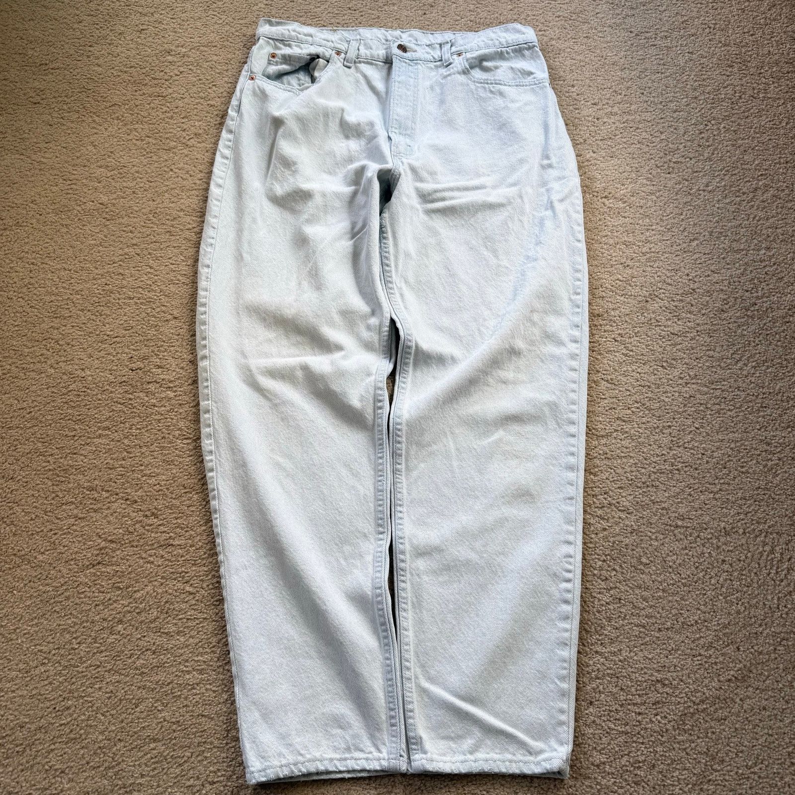 Levi's vtg Levi’s 550 Lightwash Relaxed Tapered Jeans Made In USA Size US 36 / EU 52 - 2 Thumbnail