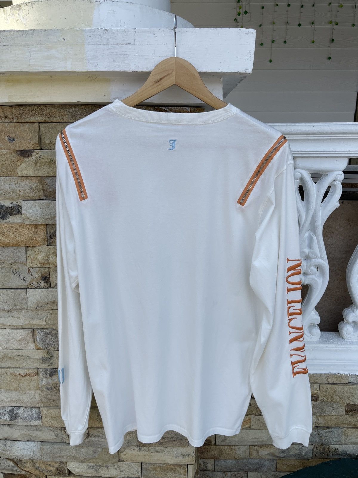 Anime Last Drop🔥Rare🔥Vintage Evangelion Zipper Long Sleeve T-Shirt Size US L / EU 52-54 / 3 - 3 Thumbnail
