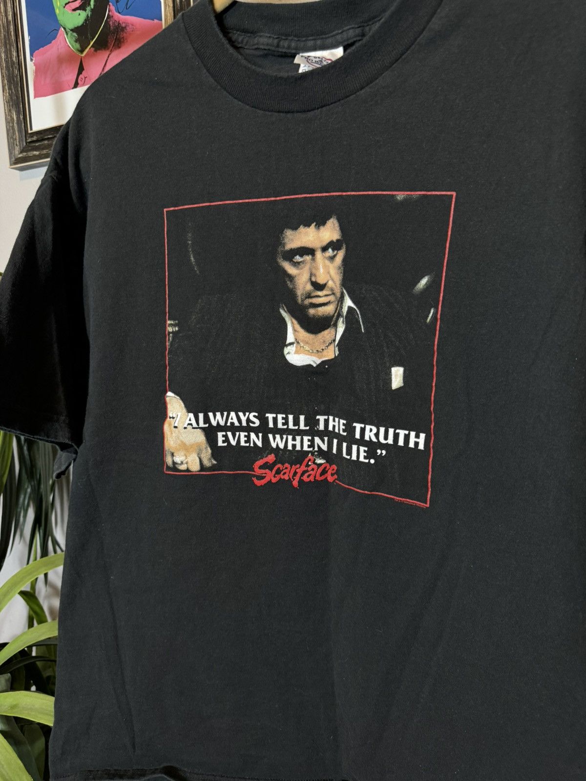 Vintage Vintage Scarface Shirt Size US XL / EU 56 / 4 - 2 Thumbnail