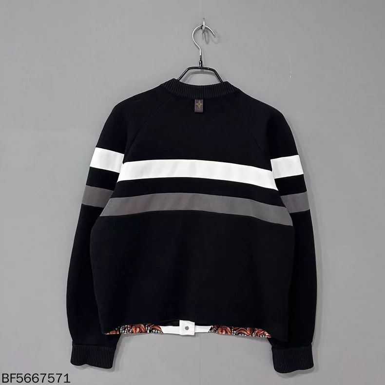 Louis Vuitton Louis Vuitton Color-block knit zip-up cardigan jacket Size US L / EU 52-54 / 3 - 3 Thumbnail