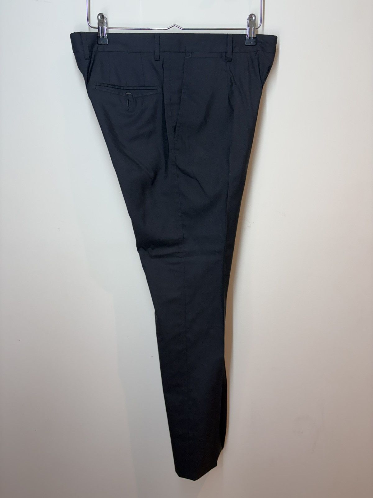 Dolce & Gabbana Vintage Dolce & Gabbana Black Wool & Silk Dress Trousers 30” Size 34S - 2 Thumbnail