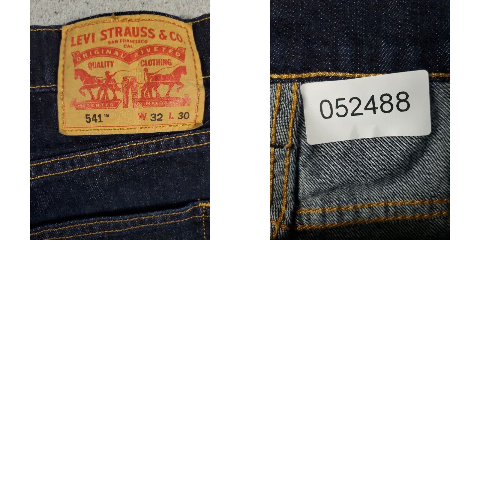 Levi's Levis Mens Jeans 32x28 Blue Athletic Fit Straight Leg Denim Pants Size 32 Extra Large Size US 32 / EU 48 - 8 Thumbnail