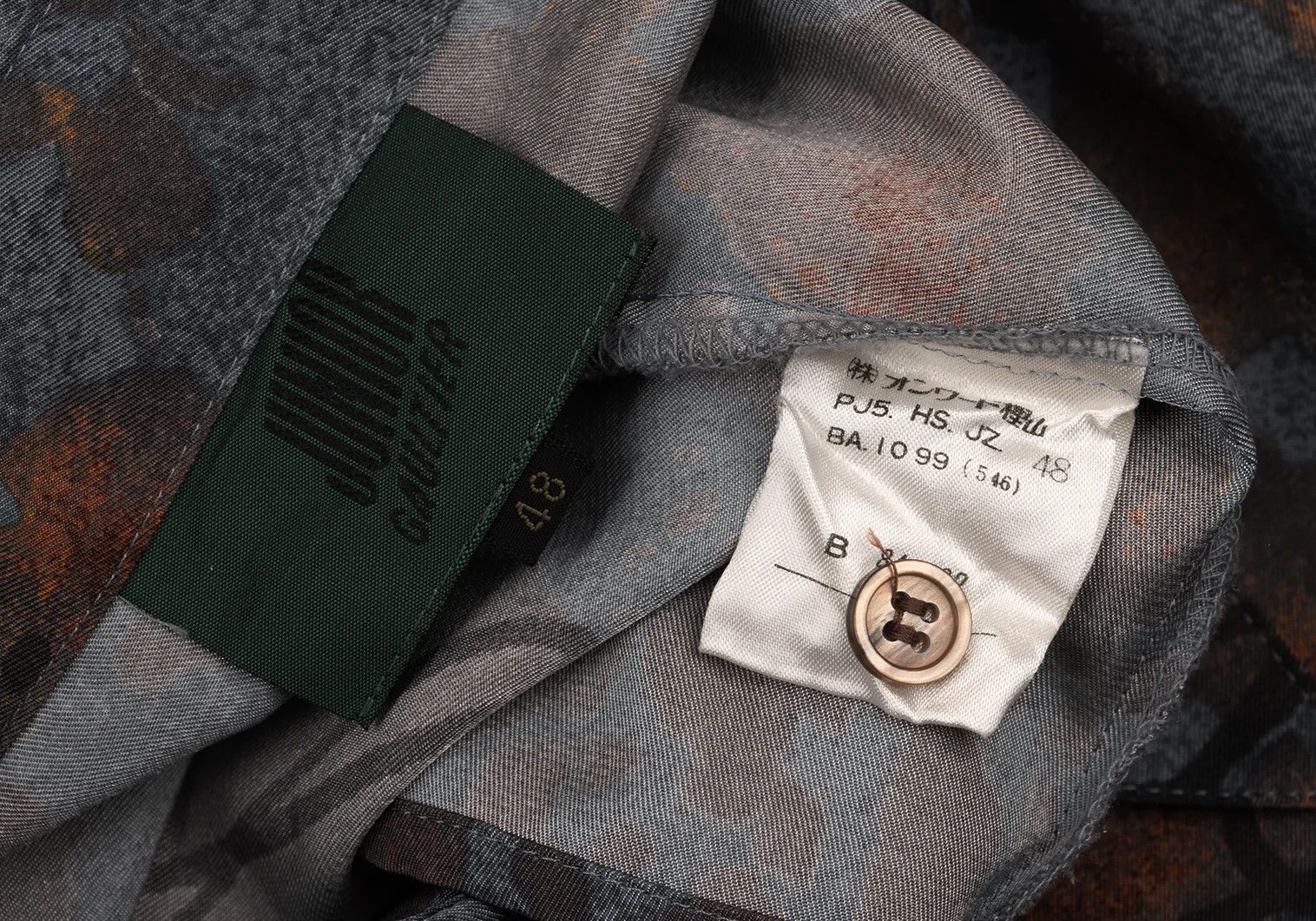 Jean Paul Gaultier Junior Printed Logo Shirt in Blue and Brown Size US M / EU 48-50 / 2 - 17 Thumbnail