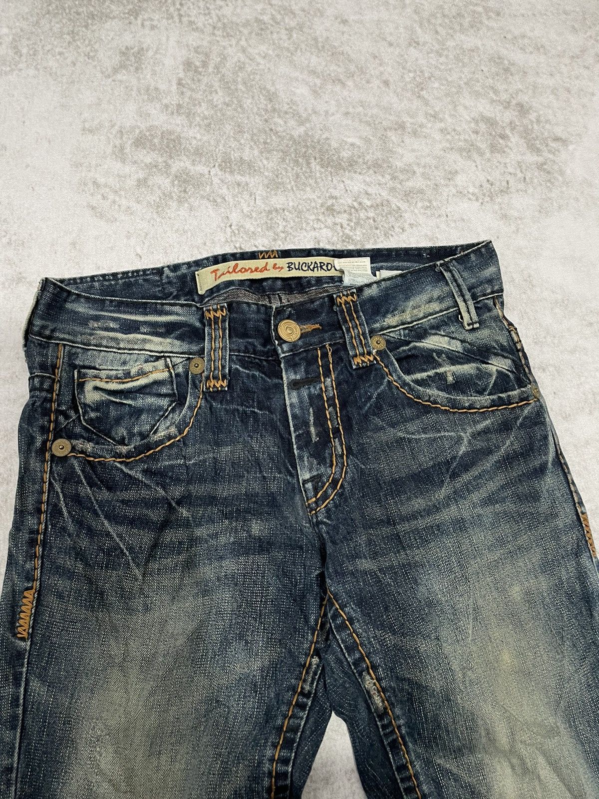 If Six Was Nine × Japanese Brand × Le Grande Bleu (L.G.B.) 2000s Flared buckaro acid wash japan denim pants y2k style Size US 31 - 3 Thumbnail