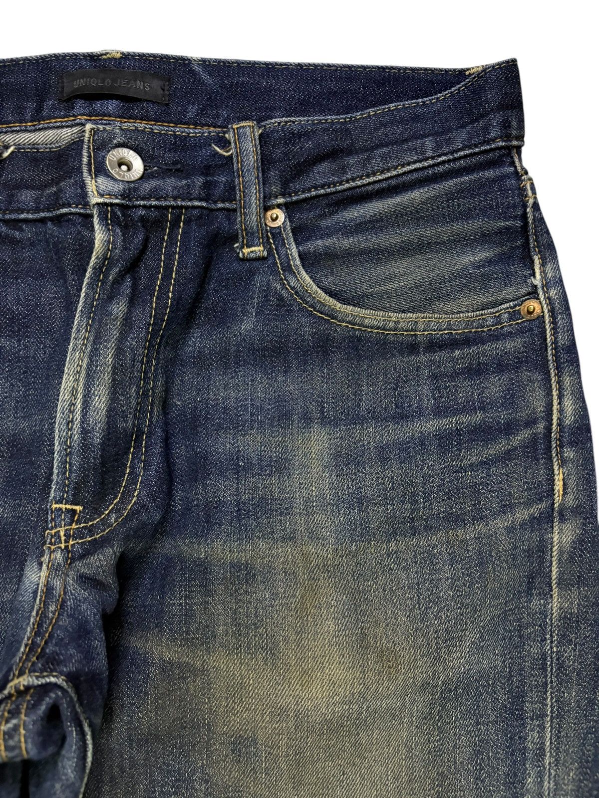 Uniqlo Vintage Uniqlo Mud Wash Distressed Loose Jean Short Jorts Size US 30 / EU 46 - 6 Thumbnail