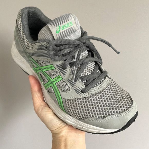 Asics Asics GEL-Contend 5 Gray / Green Runners - 6US, light use! Size US 6 / IT 36 - 2 Thumbnail