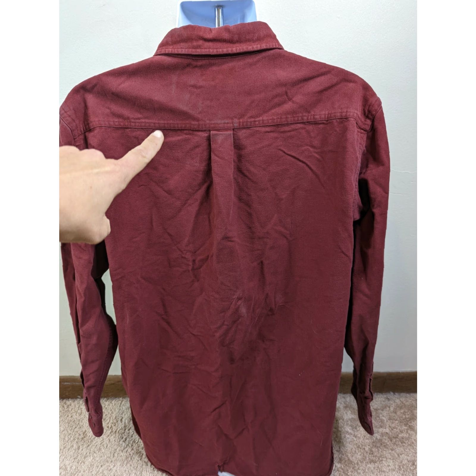 Vintage VINTAGE L.L. Bean Shirt Mens Button-Down Chamois Cloth Button Front LT Tall Large Red Shirt Size US L / EU 52-54 / 3 - 6 Thumbnail