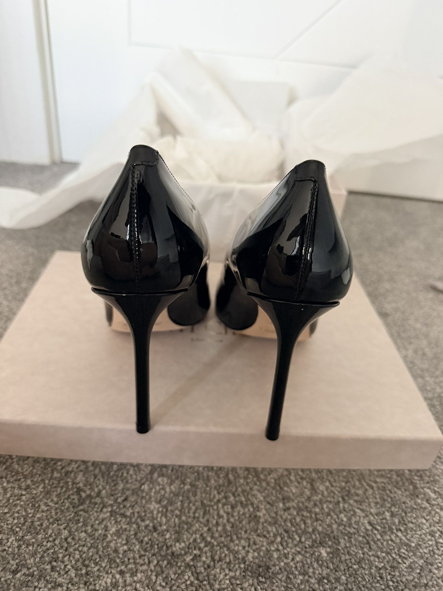 Jimmy Choo Jimmy Choo Romy 100 Black Size 39 EU Size US 9 / IT 39 - 5 Thumbnail