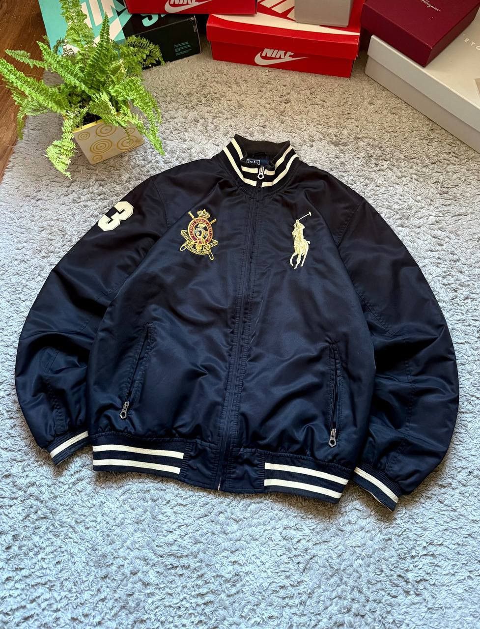 00s Ralph Lauren Vintage Chief Kief Type Bomber Jacket Rare