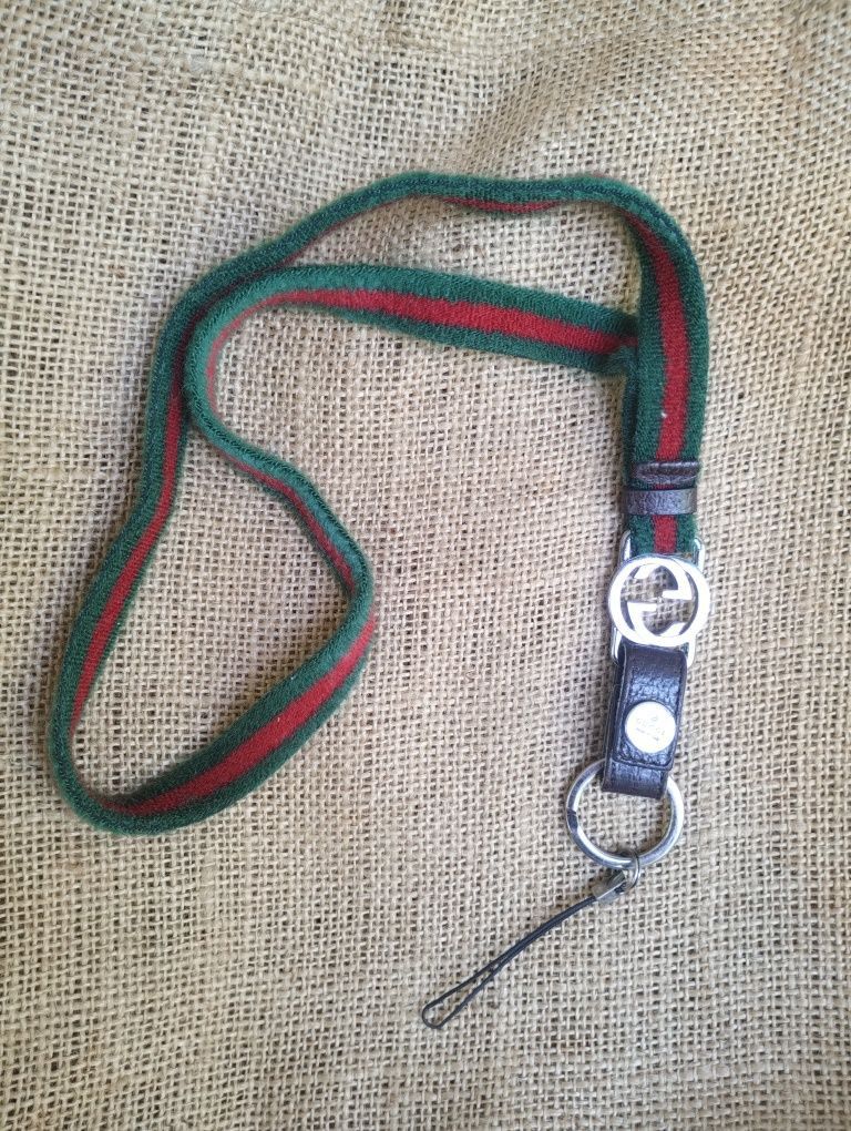 Gucci Gucci Vintage GG Logo Web Strap Lanyard Size ONE SIZE - 1 Thumbnail