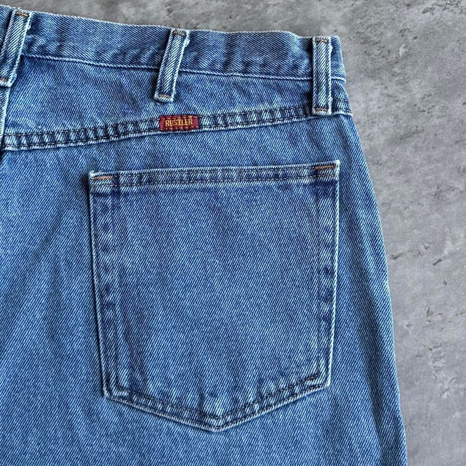 Japanese Brand × Rustler × Vintage Vintage Y2K Levi’s Style Essential Relaxed Fit Denim Jeans Size US 37 - 3 Thumbnail