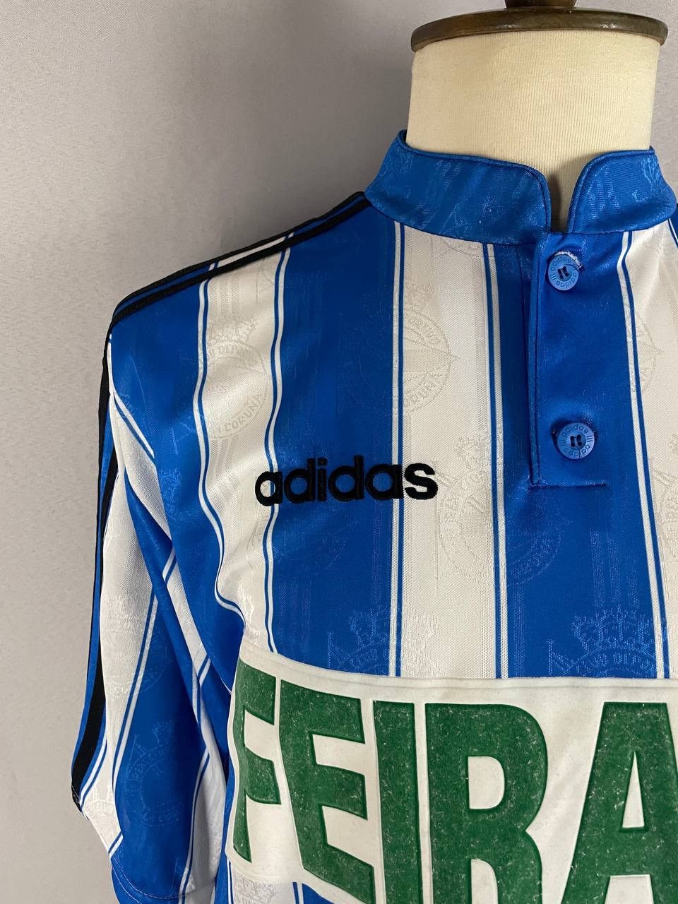 Adidas Adidas Vintage T Shirt Deportivo La Coruna 1996 Football Size US XL / EU 56 / 4 - 6 Thumbnail