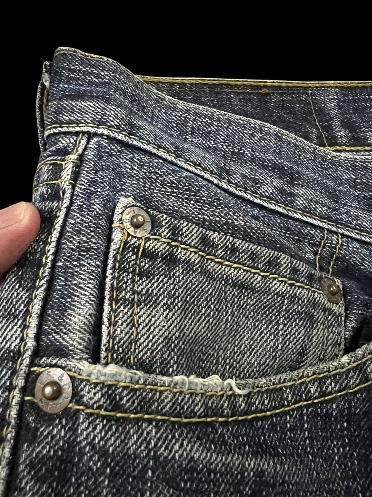 Levi's × Levi's Vintage Clothing Vintage Levis 537 Faded Distress Jeans Size US 33 - 11 Thumbnail