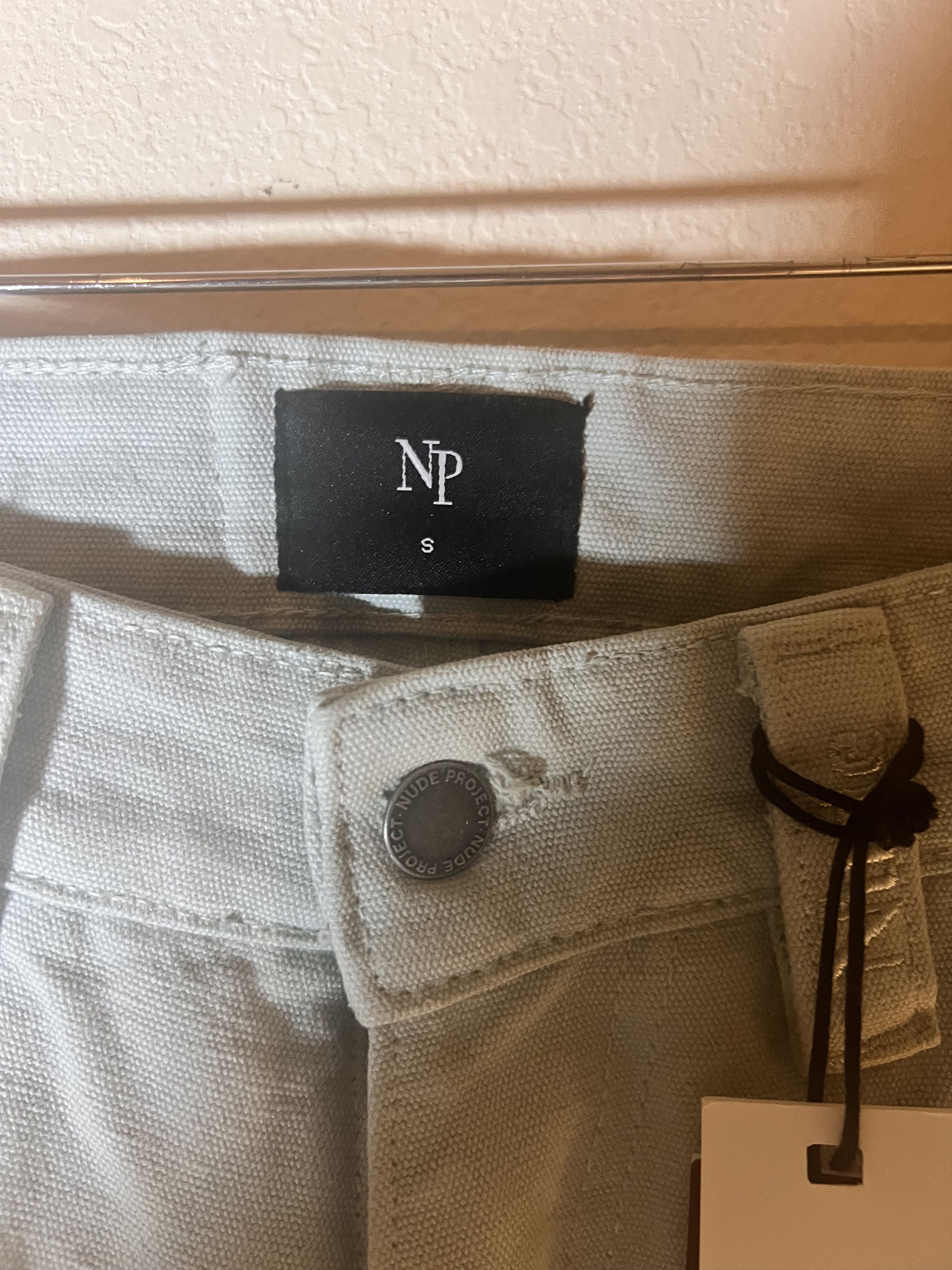 Nudie Jeans Nude Project Unisex S Carpenter Pants Icy Grey Size US 28 / EU 44 - 7 Thumbnail
