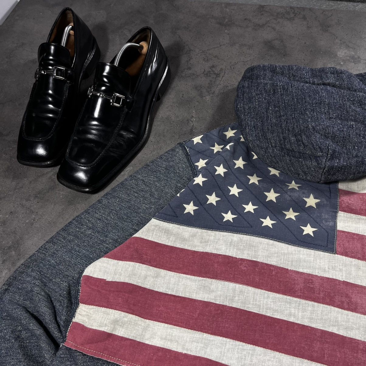 Polo Ralph Lauren Polo Ralph Lauren Vintage Big Logo Flag USA Zip Hoodie Hype Size US XL / EU 56 / 4 - 4 Thumbnail
