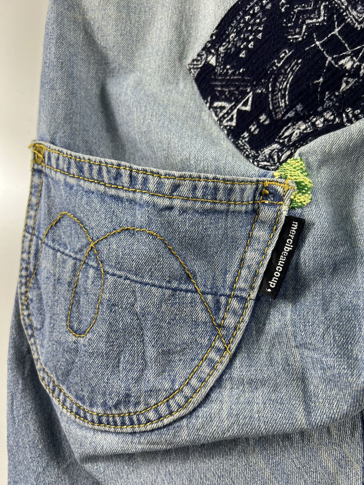 Issey Miyake 🔥 Mercibeaucoup MORE PATCHES issey miyake dyed Soft denim Size US 31 - 18 Thumbnail