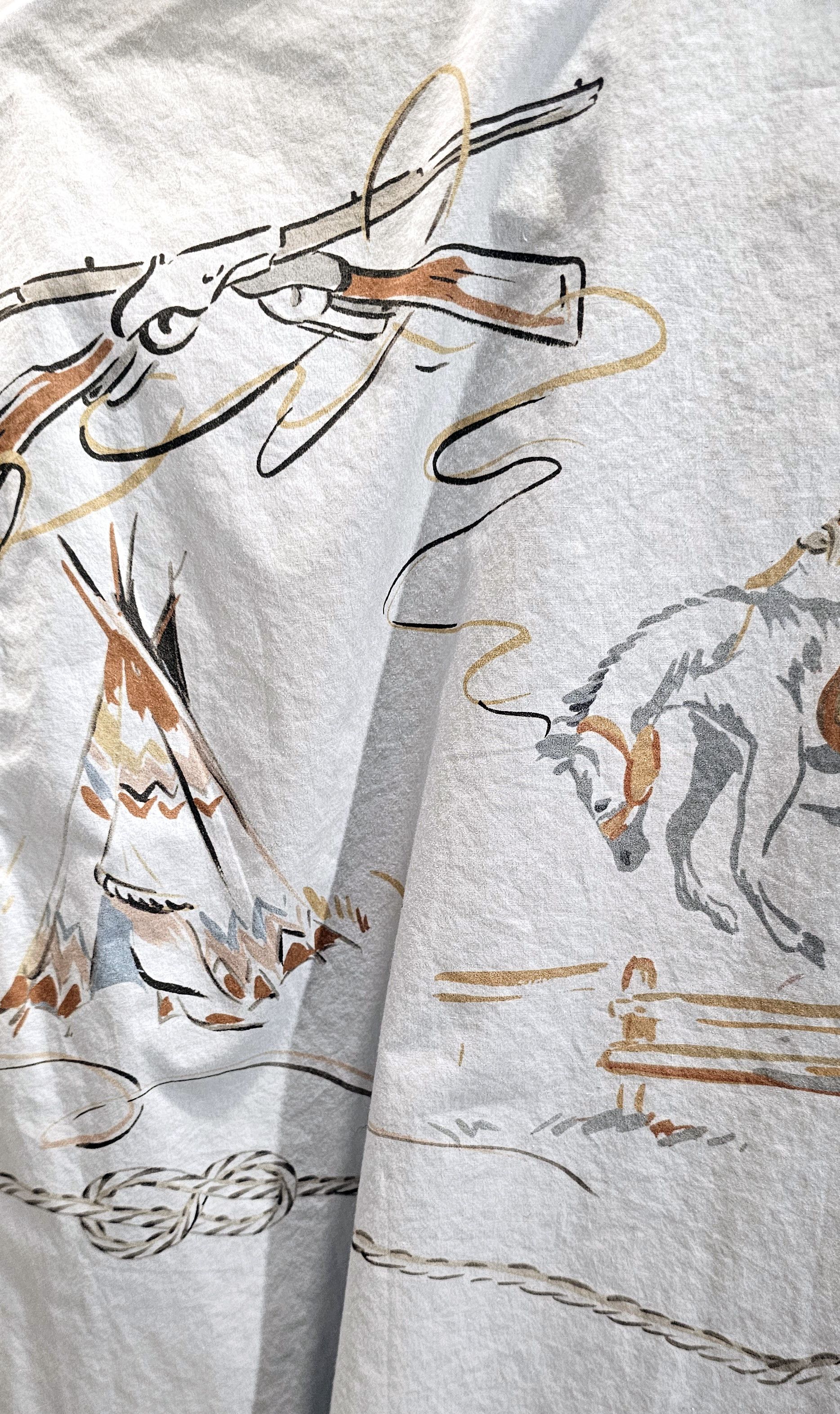 Prada Native Cowboy Print Camp Collar Shirt Size US S / EU 44-46 / 1 - 6 Thumbnail