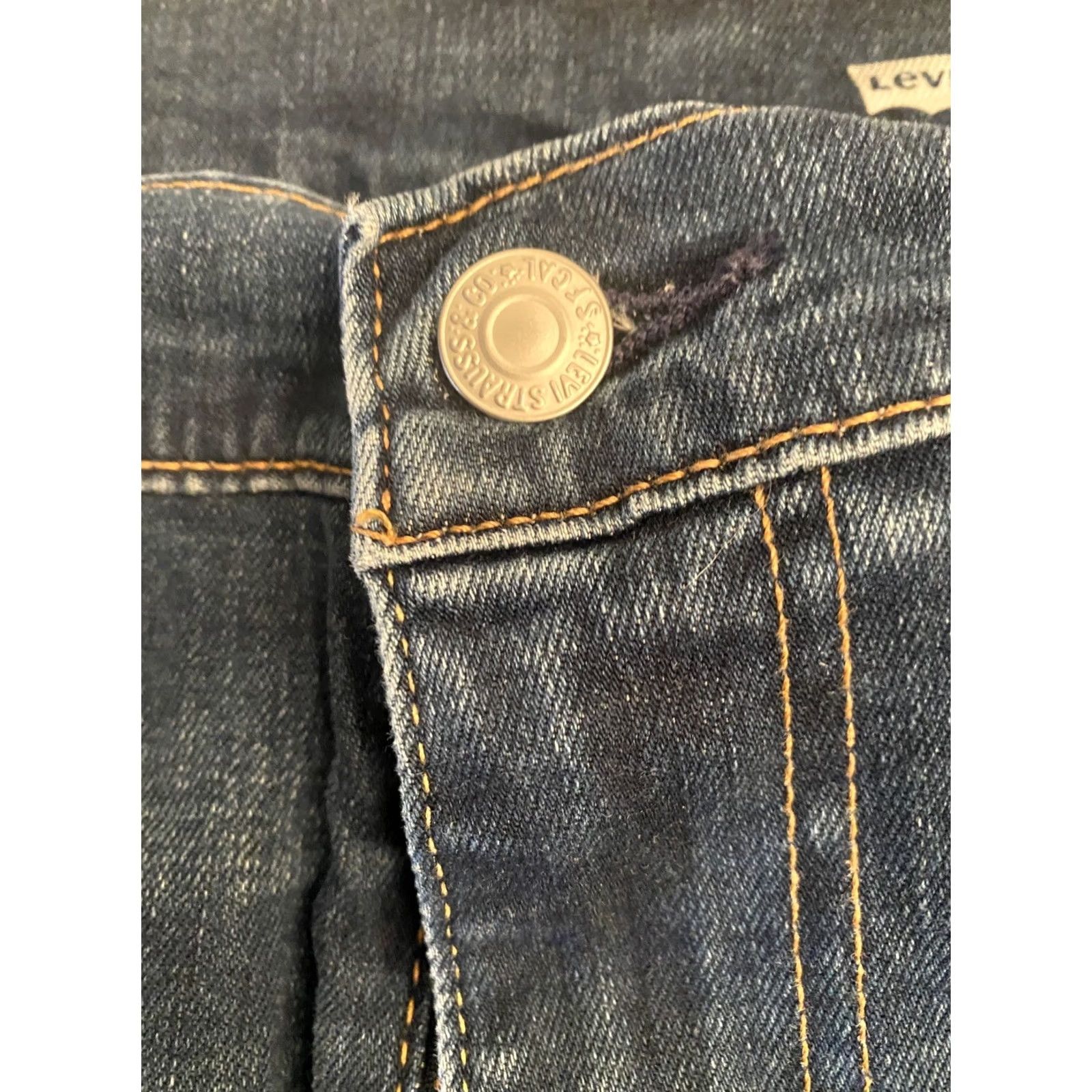 Levi's Levi's Premium 502 Regular Tapered BIG E Dark Blue Denim Jeans Men 38x30 Leather Size US 34 / EU 50 - 2 Thumbnail