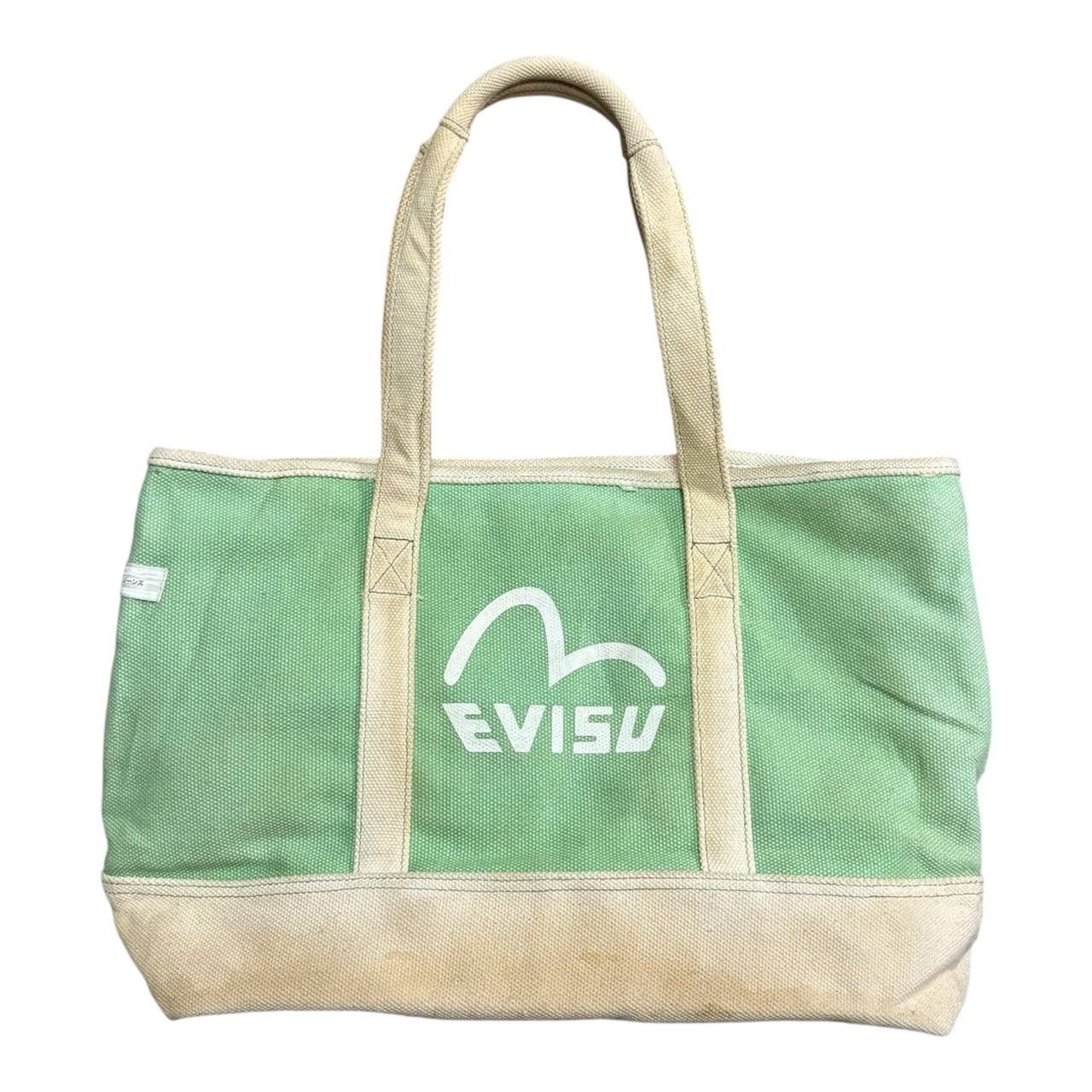 Evisu Vintage Evisu Canvas Shopping Bag Boston Bag Tote Bag Size ONE SIZE - 2 Thumbnail