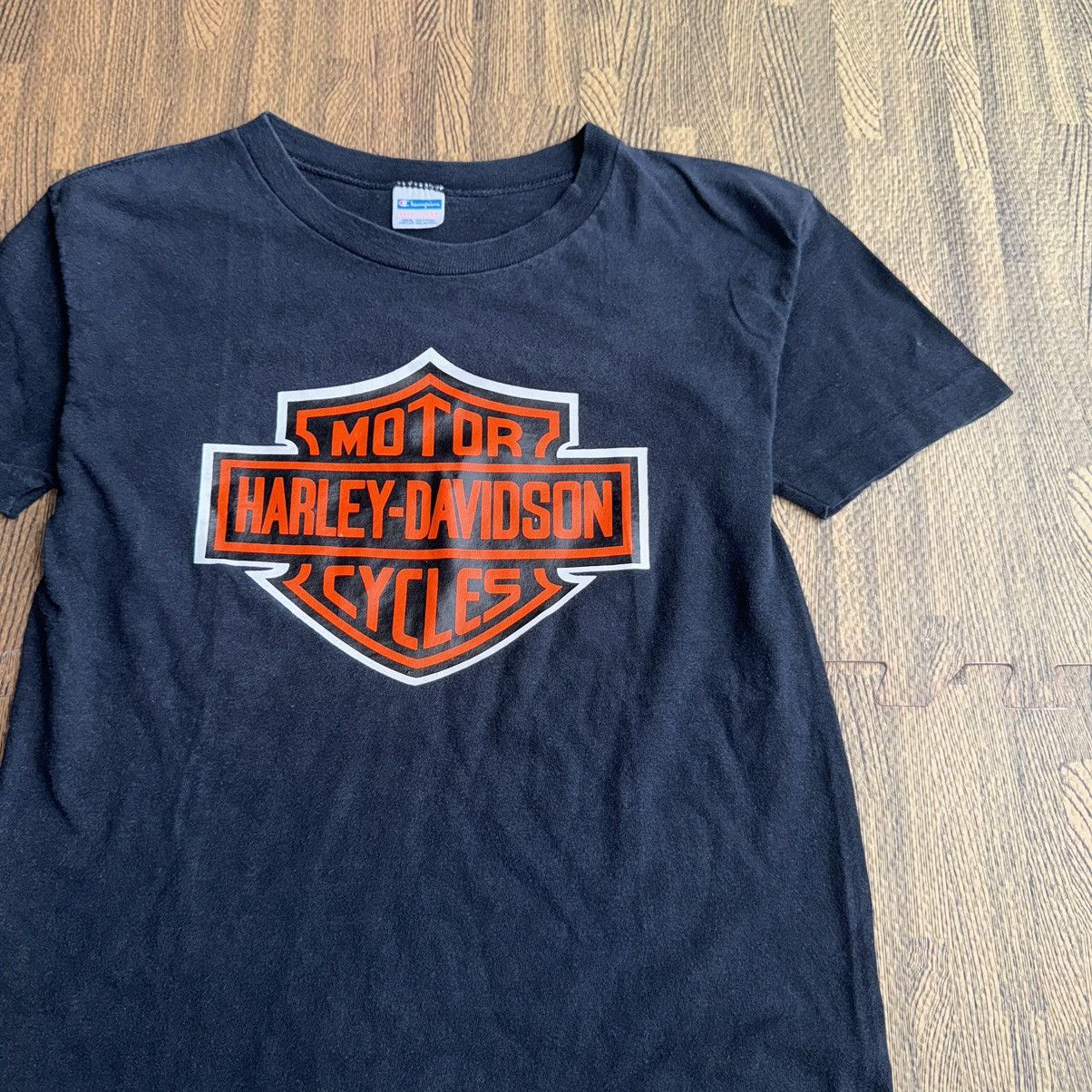 Harley Davidson × Vintage 1970’s Harley Davidson tee, 3D emblem style Size US S / EU 44-46 / 1 - 5 Thumbnail