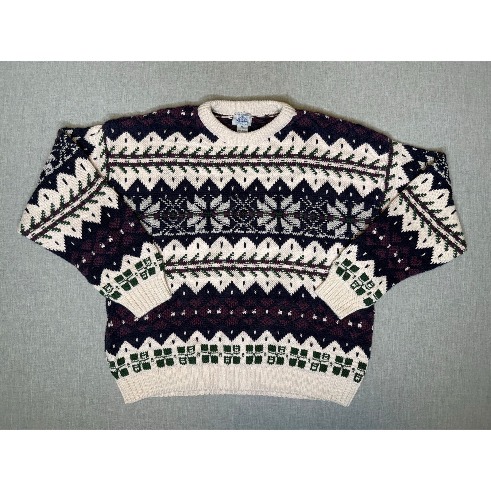 Vintage Vintage Cambridge Classics Knit Pullover Sweater XL 24x26 Size US XL / EU 56 / 4 - 1 Thumbnail