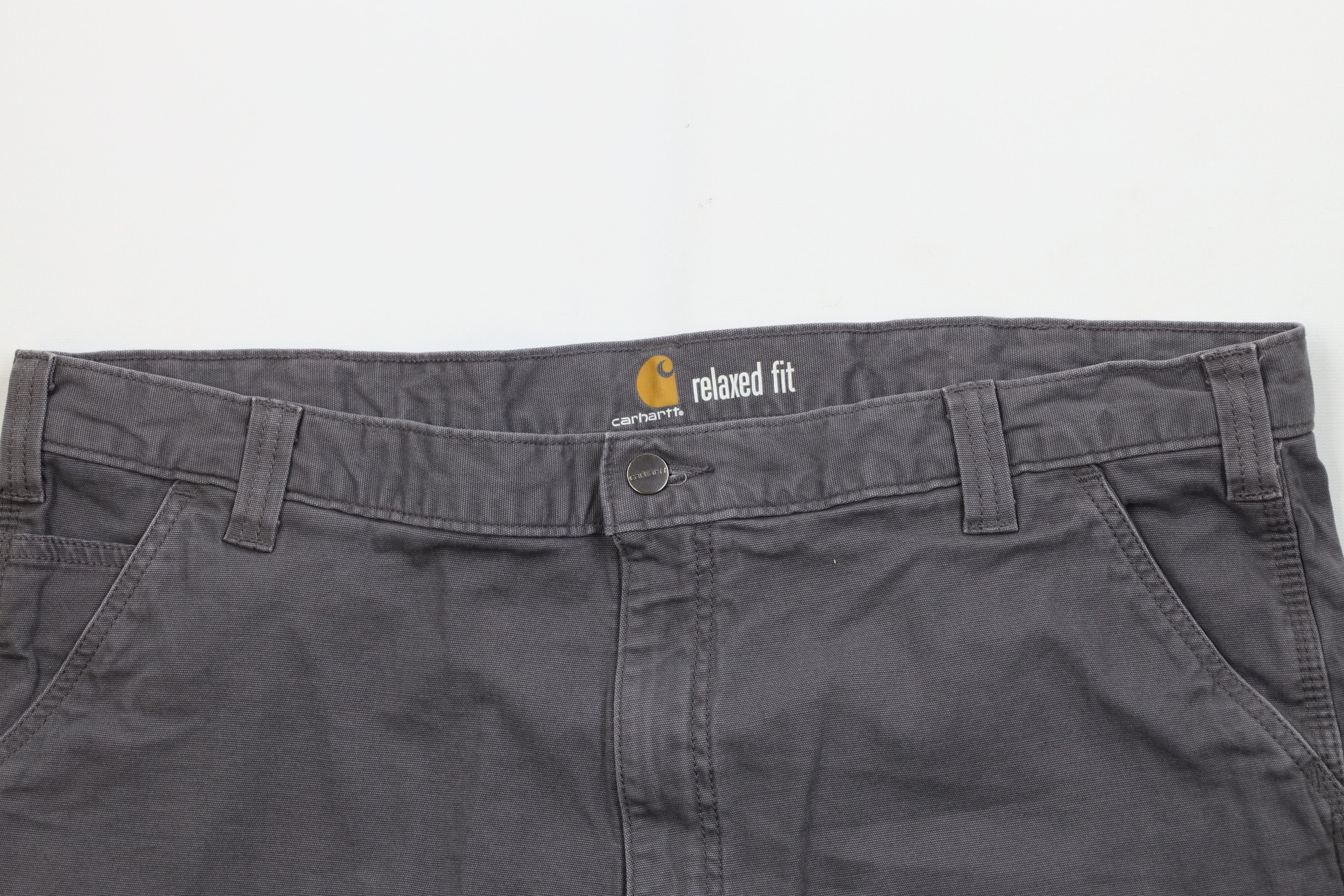 Carhartt Vintage Y2K Carhartt Relaxed Fit Stretch Canvas Shorts Gray Size US 42 / EU 58 - 2 Thumbnail