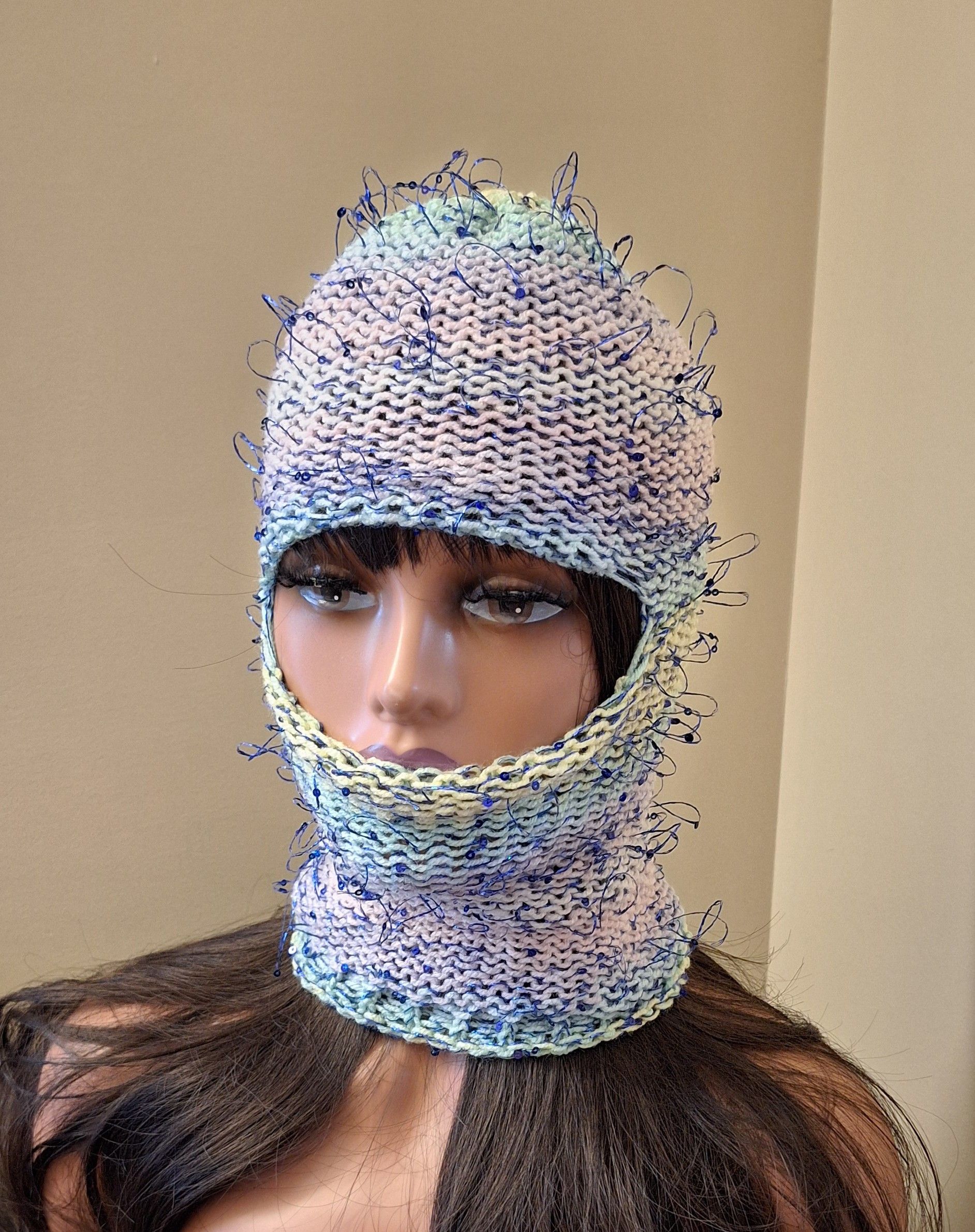 Other Tinsel Riot — Electric Frost (One-of-a-Kind Cosmic Hood) Size ONE SIZE - 1 Thumbnail