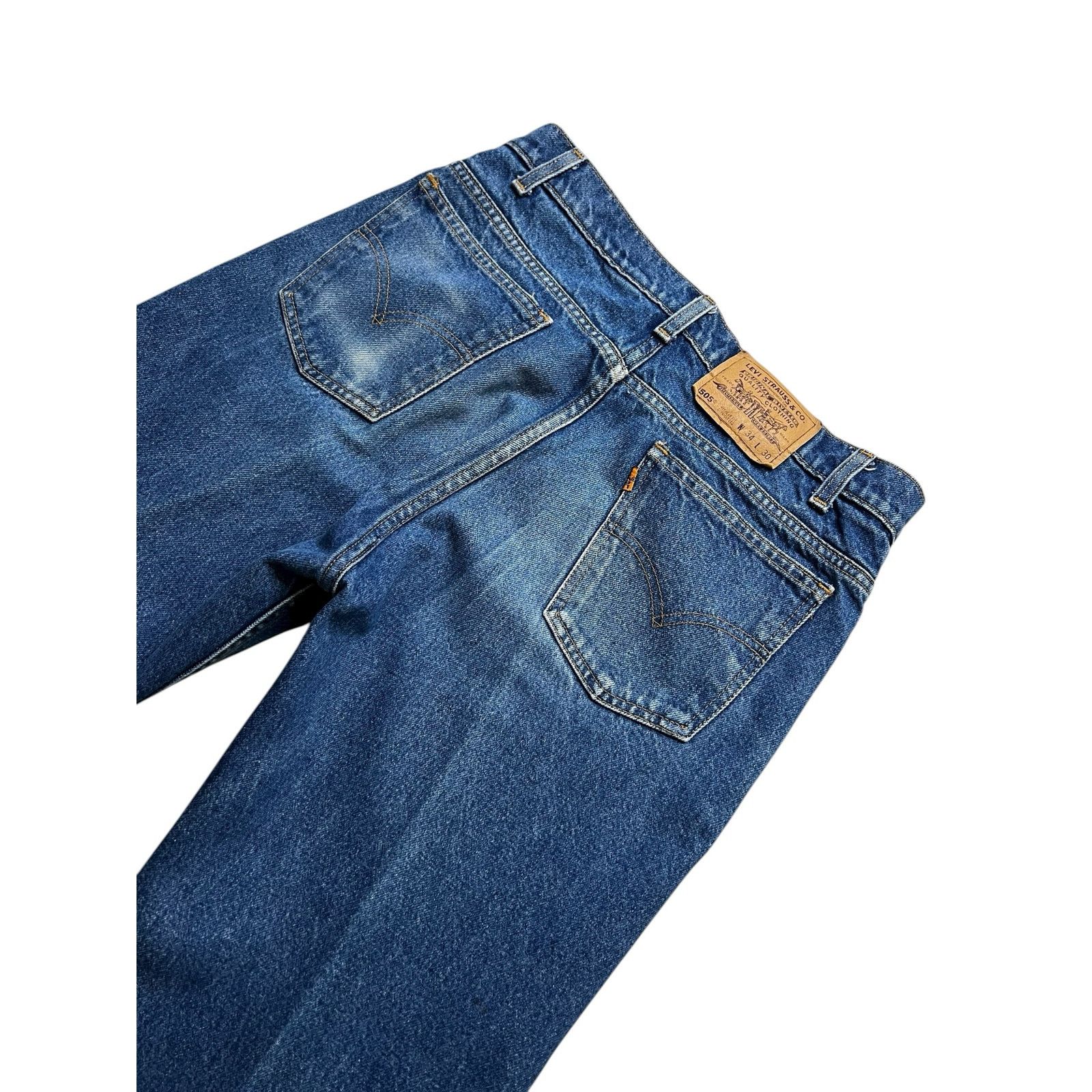 Levi's Vintage Levi’s 505 Regular Straight Leg Jeans Denim 34x30 Size US 34 / EU 50 - 11 Thumbnail