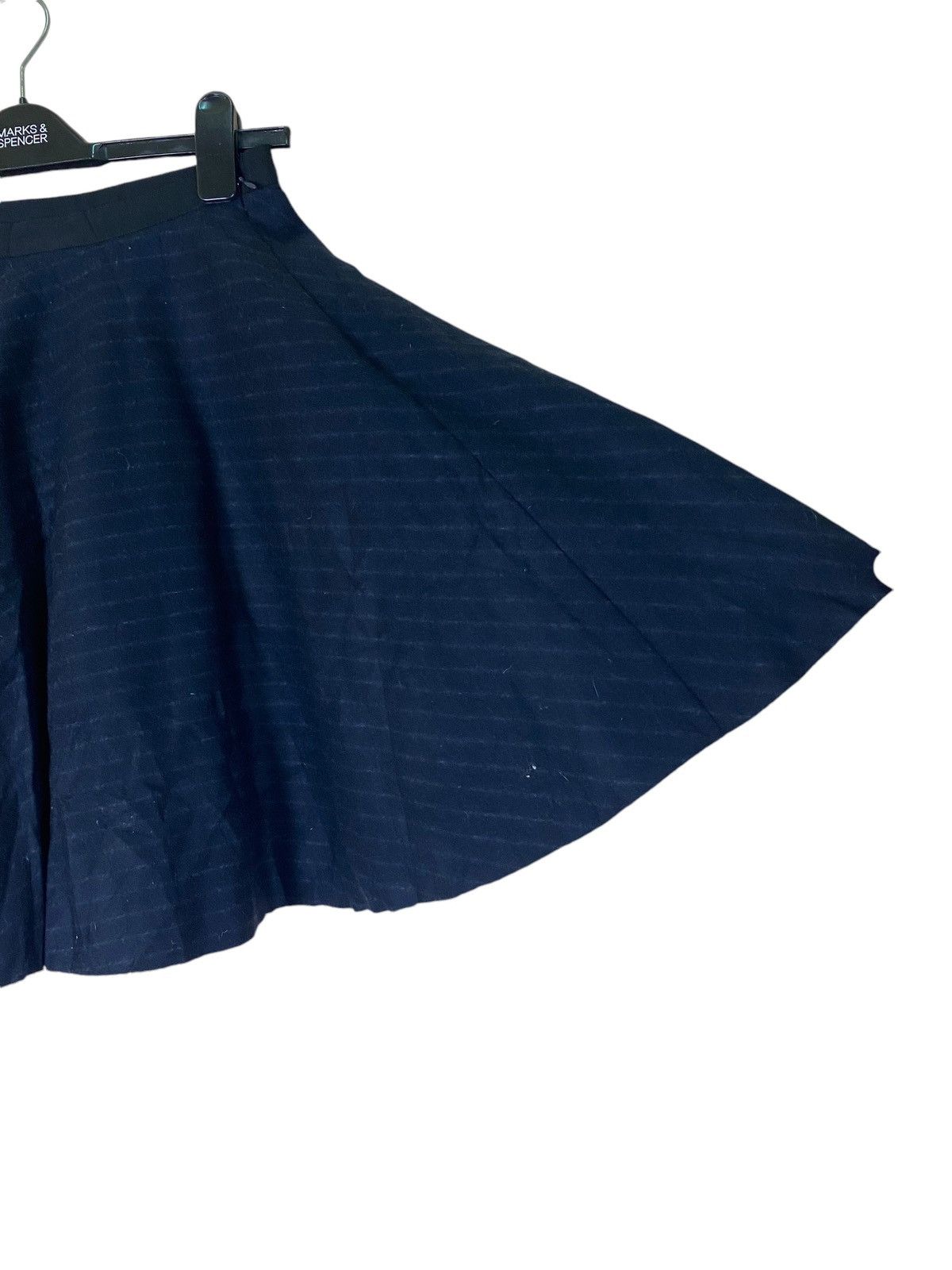 Lanvin Lanvin en Blue Stripe Skirt Size 23" - 5 Thumbnail