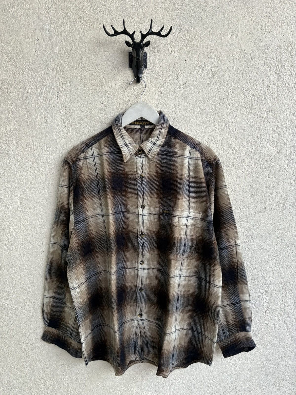 Marithe + Francois Girbaud Vintage 80s Marithe Francois Girbaud Veterano flanel Size US XL / EU 56 / 4 - 1 Thumbnail